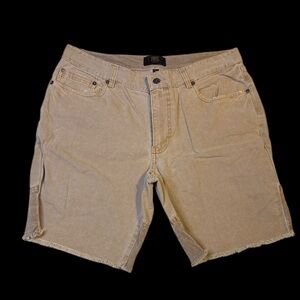 Frye Beige Jean Shorts for Men size 34 don't stretch.